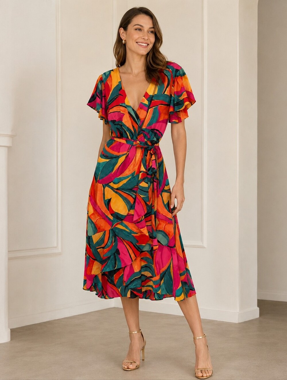 Nicole Miller New York High-Low Maxi Dress Size L NWOT